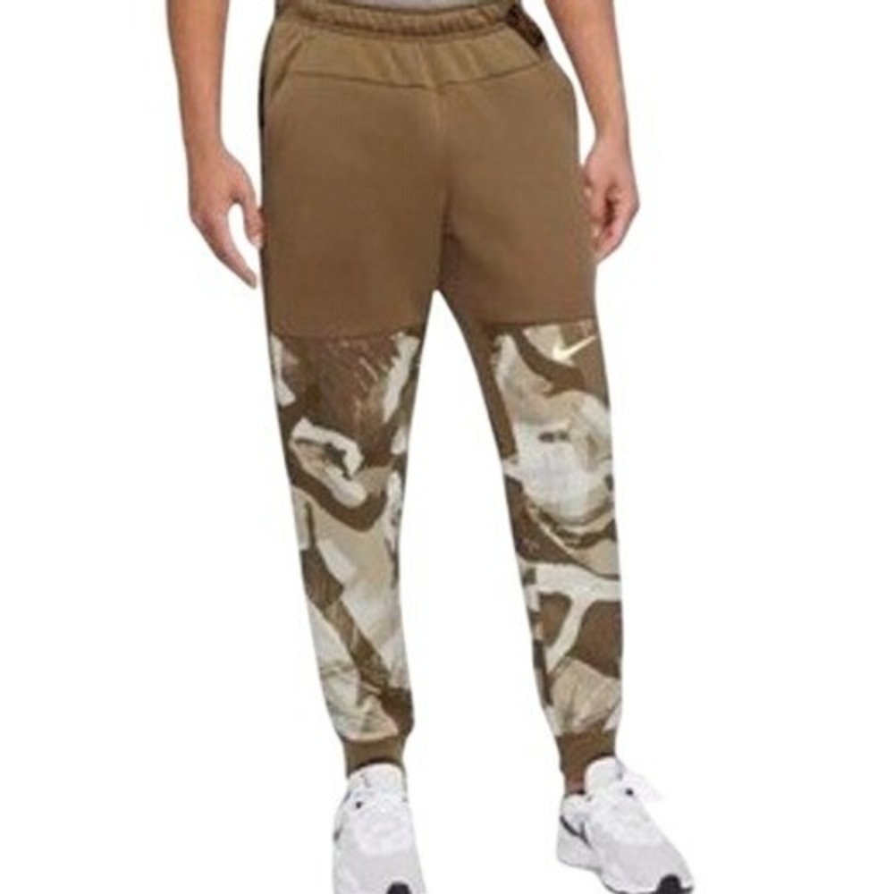Nike Therma-FIT Olive‎ Green Camo Print Tapered Joggers Men's Small